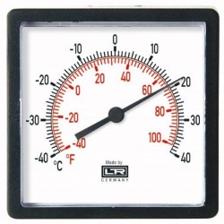 Leitenberger HVAC Termómetro 02.72 Caja de ABS de panel analógico