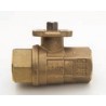 Bonomi 250N Full port brass ball valve FNPT threaded with stainless steel stem & ball and ISO 5211 pad for actuators 1/4&rdquo; to 4&rdquo;.
