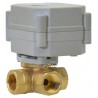 AGB  6BMO 3 way Full port ball valve ON/OFF  Spring Return Actuator with Manual Override