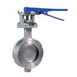 Bonomi 9300 Stainless steel manually operated ANSI 300, high performance Wafer style, butterfly valves