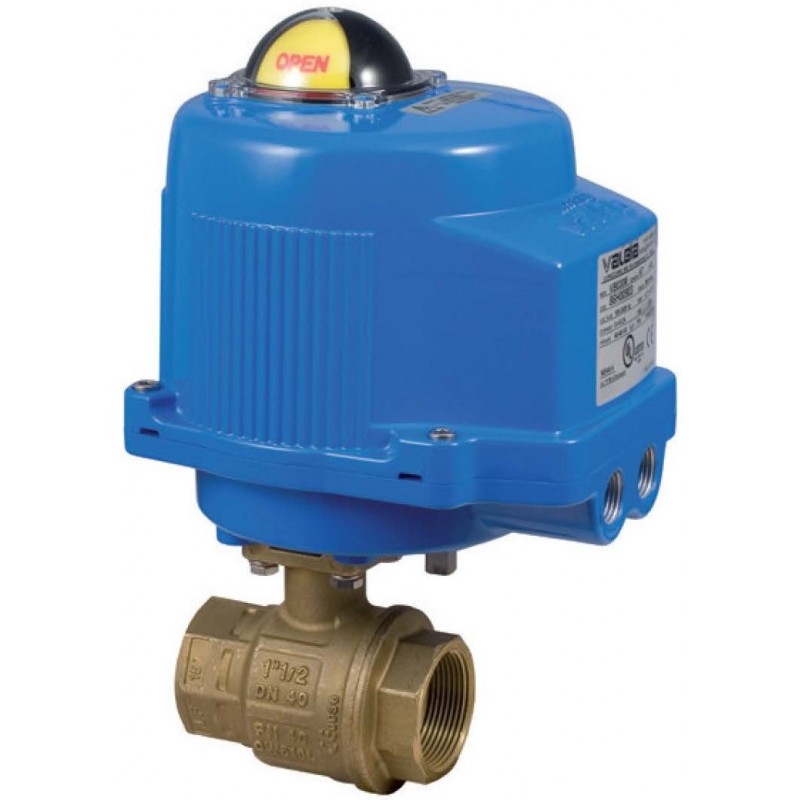 Bonomi 8E064-02 2W DM Brass valve 0/10 VDC or 4-20 mA Electric Actuator 1/4" to 4"