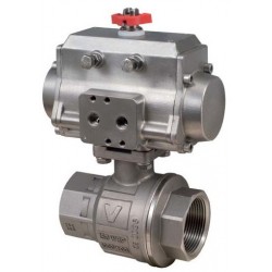 Bonomi 8P0133SS St. Steel Ball Valve with double acting St Steel actuator 1/4" to 3"