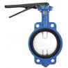 Bonomi N500N Lever operated butterfly valve EPDM seat, wafer body nylon coated disc.
