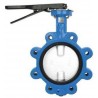 Bonomi N501N Lever operated butterfly valve EPDM seat, lug body nylon coated disc.