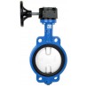 Bonomi GN500N Gear operated butterfly valve EPDM seat, wafer body nylon coated disc.