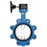 Bonomi GN501N Gear operated butterfly valve EPDM seat, lug body nylon coated disc.