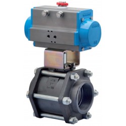 Bonomi 8P0172 - carbon steel ball valve with Spring Return Actuator - Connection 1/4" to 4"