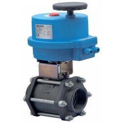 Bonomi 8E075-04 2-way  fail-safe battery 0-10VDC or 4-20mAActuated carbon steel ball valve Sizes up to 4”