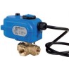 Bonomi 8E865-00 T-Port valve with with standard on/off plastic electric actuator 1/4" to 3/4"
