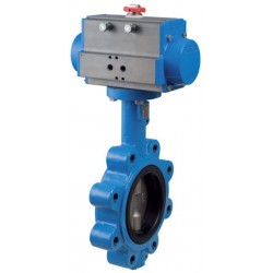 Bonomi DAN500N butterly valve with double acting actuator 2" to 6"