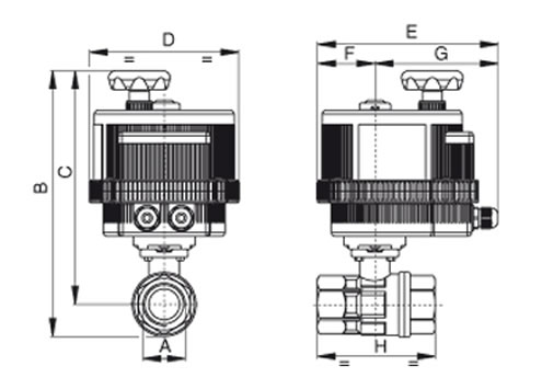 Bonomi 8E064 Technical Drawing